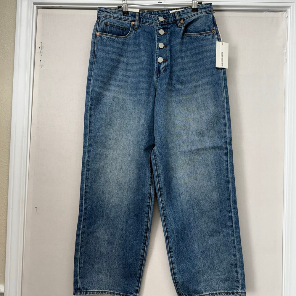 Women's [BLANKNYC] Blue Ribcage Straight Leg Jeans Size 30